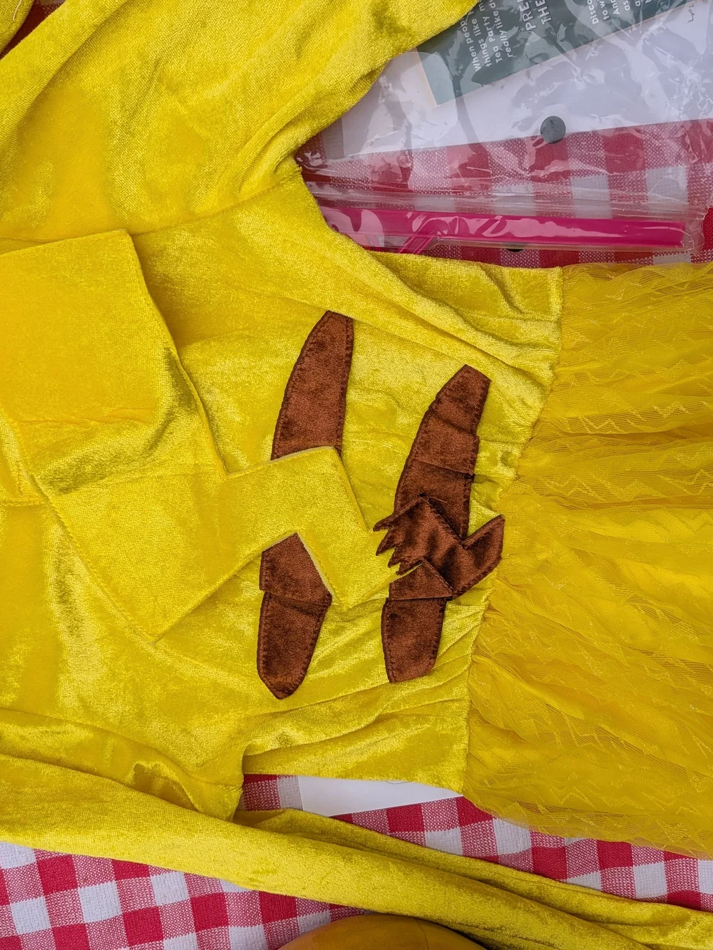 Pokemon Pikachu Costume Dress with Ear Headband
